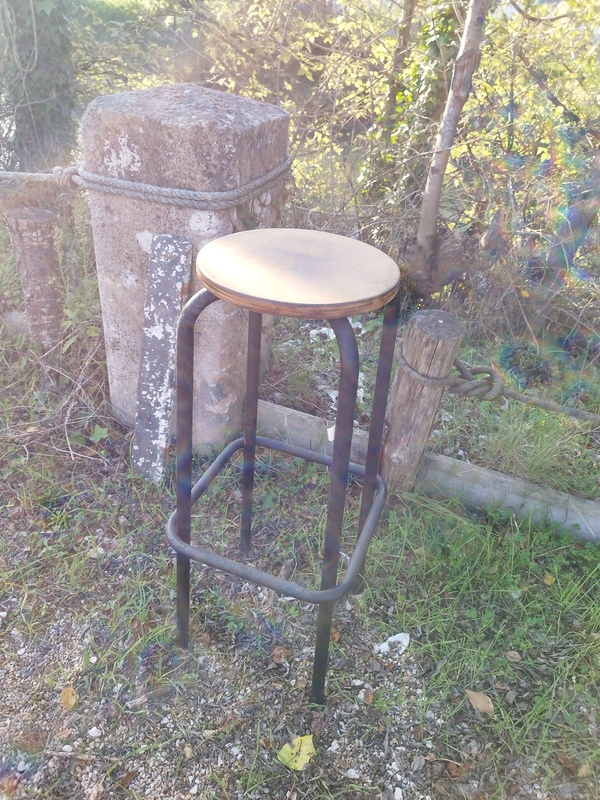 Tabouret industriel années 50 