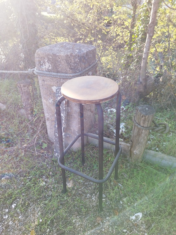 Tabouret industriel années 50 