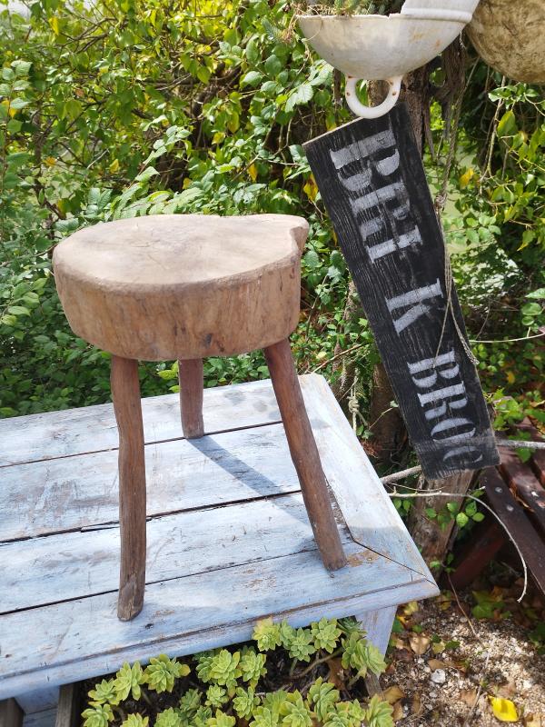 Tabouret vacher ancien 50's