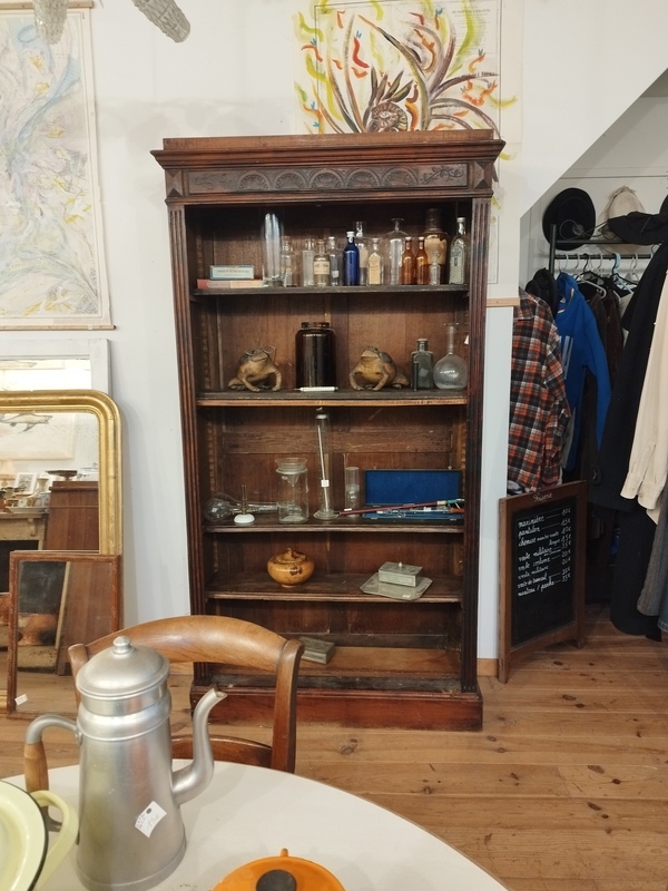 Vitrine ancienne bibliothèque 1900
